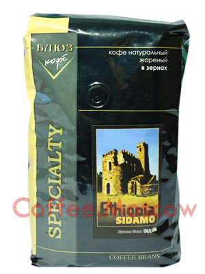 Кофе Блюз Ethiopia Sidamo в зернах 1 кг