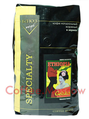 Кофе Блюз Ethiopia Geisha в зернах 1 кг