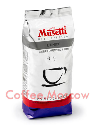 Кофе Musetti в зернах L Unico 250гр