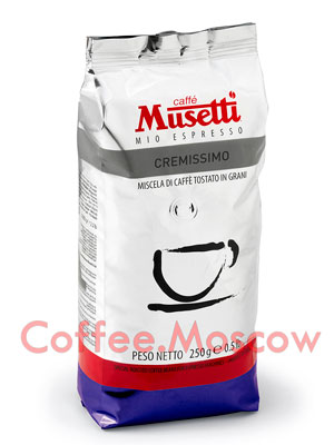 Кофе Musetti в зернах Cremissimo 250гр
