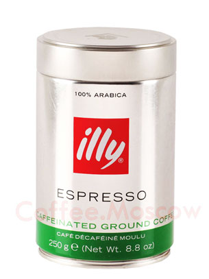 Кофе Illy (Илли) молотый Espresso Без кофеина