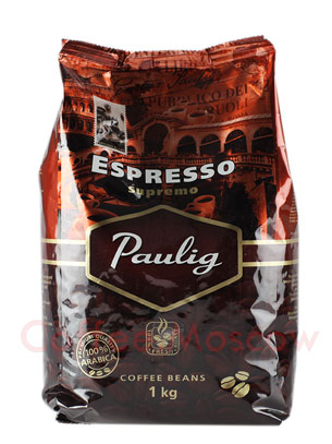 Кофе Paulig Espresso Supremo в зёрнах 1кг