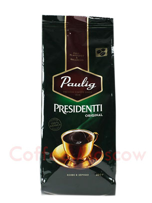 Кофе Paulig Presidentti Original в зёрнах 250 гр