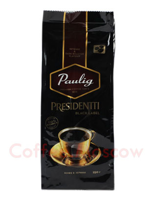 Кофе Paulig Presidentti Black Label в зёрнах 250 гр
