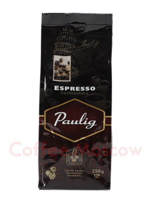 Кофе Paulig (Паулинг) Espresso Fortissimo в зернах 250 гр