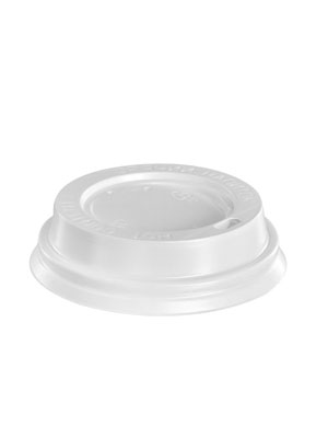 Крышка для бумажных стаканов с питейником 73 мм (Белая)