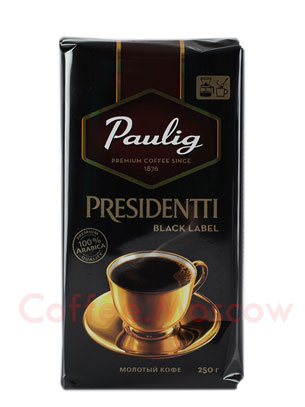 Кофе Paulig (Паулинг) Presidentti Black Label молотый 250 гр