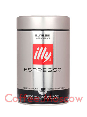 Кофе Illy молотый Espresso Coffee Dark 250 гр