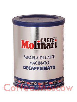 Кофе Molinari молотый Decaffeinato 250 гр