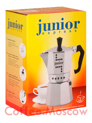 Гейзерная кофеварка Bialetti Junior на 9 порции 360 мл