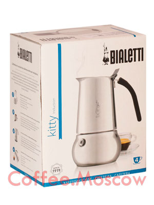 Гейзер Bialetti Kitty Nera Elegance 4 порции 160 мл