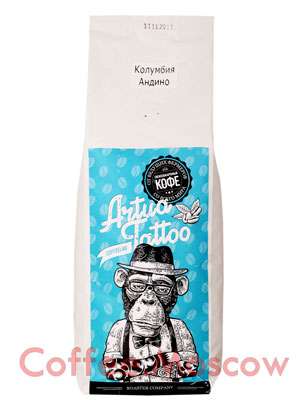 Кофе Artua Tattoo Coffeelab Колумбия Андино в зернах 1 кг