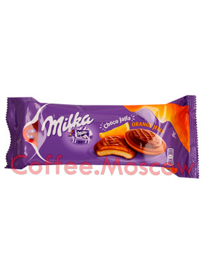 Бисквитное печенье Milka Choco jaffa orange 147 гр