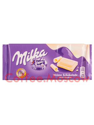 Шоколад Milka белый шоколад 100 гр