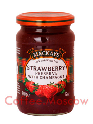 Джем Mackays из клубники с шампанским 340 гр