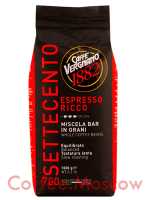 Кофе Vergnano в зернах Espresso Ricco 700 1кг