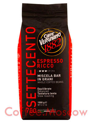 Кофе Vergnano (Вергнано) в зернах Espresso Ricco 700 1кг