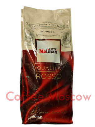 Кофе Molinari в зернах Rosso 1 кг