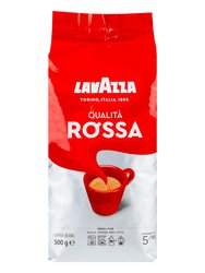 Кофе Lavazza в зернах Qualita Rossa 500 гр в.у.