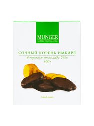 D.Munger Цукаты корня имбиря в горьком шоколаде 120 гр