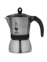 Гейзерная кофеварка Bialetti Moka Induction Antracite на 9 порций , серая (4879)