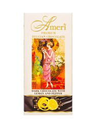 Ameri Горький шоколад с лимоном и черным перцем, плитка 100 г
