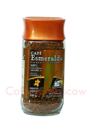 Кофе Cafe Esmeralda (Кафе Эсмеральда) растворимый Французская Ваниль 100гр