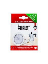 Bialetti 3 уплотнителя + 1 фильтр для гейзера 3-4 порции